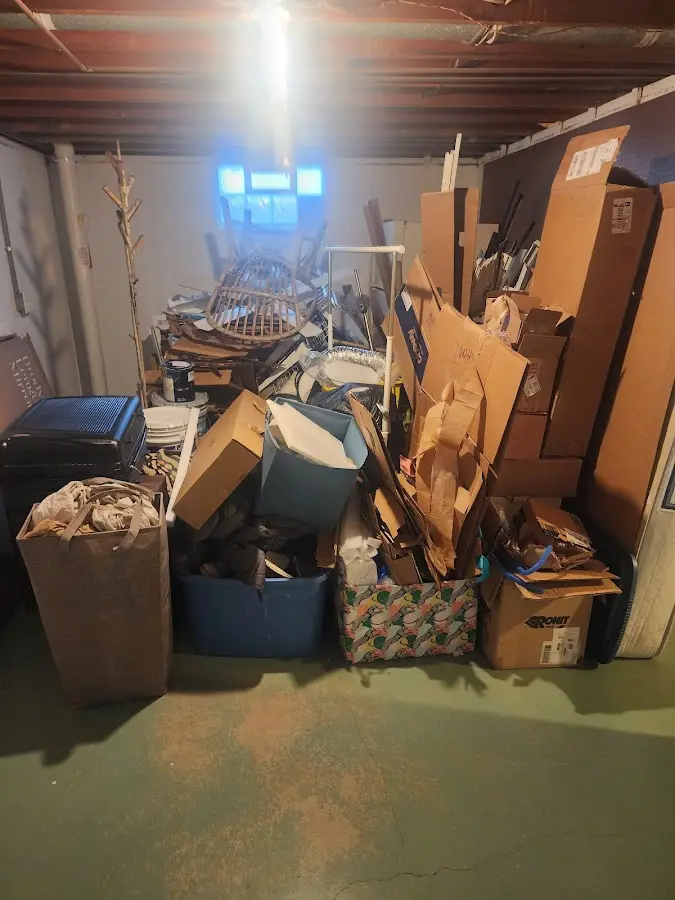 Roll-off dumpster container at job site for Concrete Dumpster Rental in Lakeport